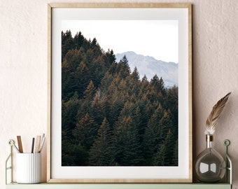 Descarga digital de impresión forestal