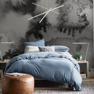 Watercolor Abstract Mural Repositionable Wallpaper, Peel &Stick Fabric Wallpaper, Self Adhesive Contemporary Design Wallpaper, PVC Free #524