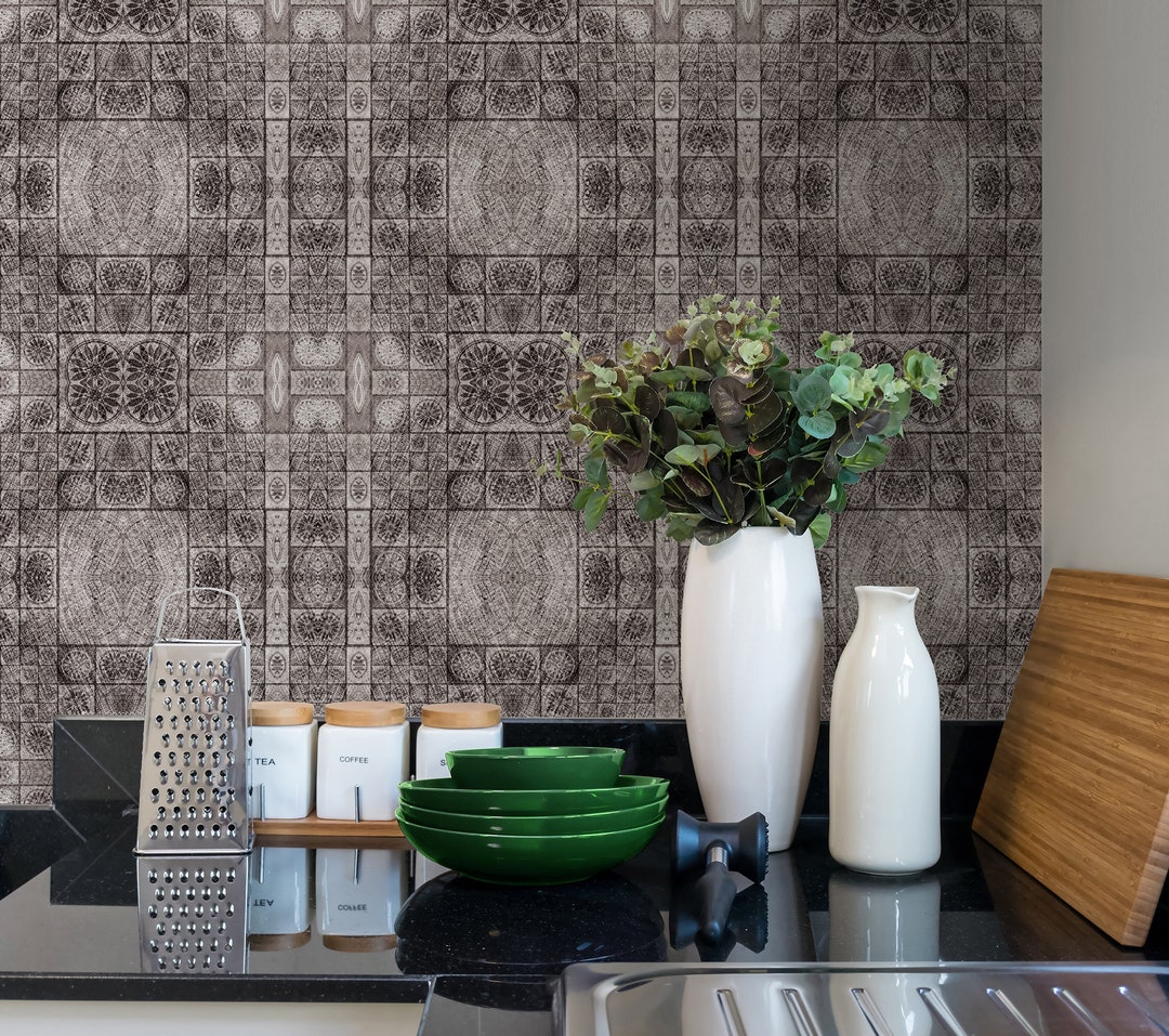 Repositionable Wallpaper, Peel and Stick Wallpaper, Self Adhesive