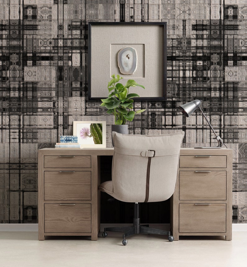 Abstract Repositionable Removable Wallpaper Peel and Stick Etsy