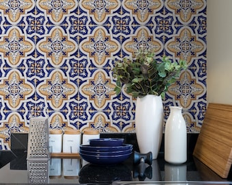 リスボン タイル壁紙、ポルトガル アズレージョ タイル壁紙、幾何学