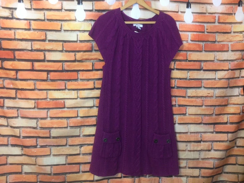 Sweater Dress XL Sweater Dress Sugar Plum Never Worn Long Sweater New Deadstock Vintage Sweater Dress
