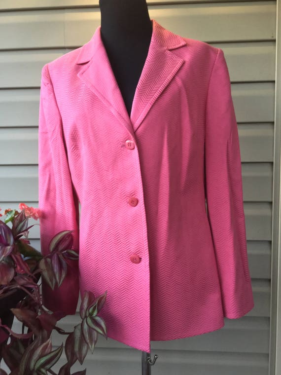 talbots pink blazer