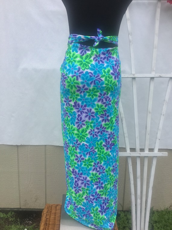 Vintage 50s Gabar Wrap,Gabar Skirt, Americana, Sho