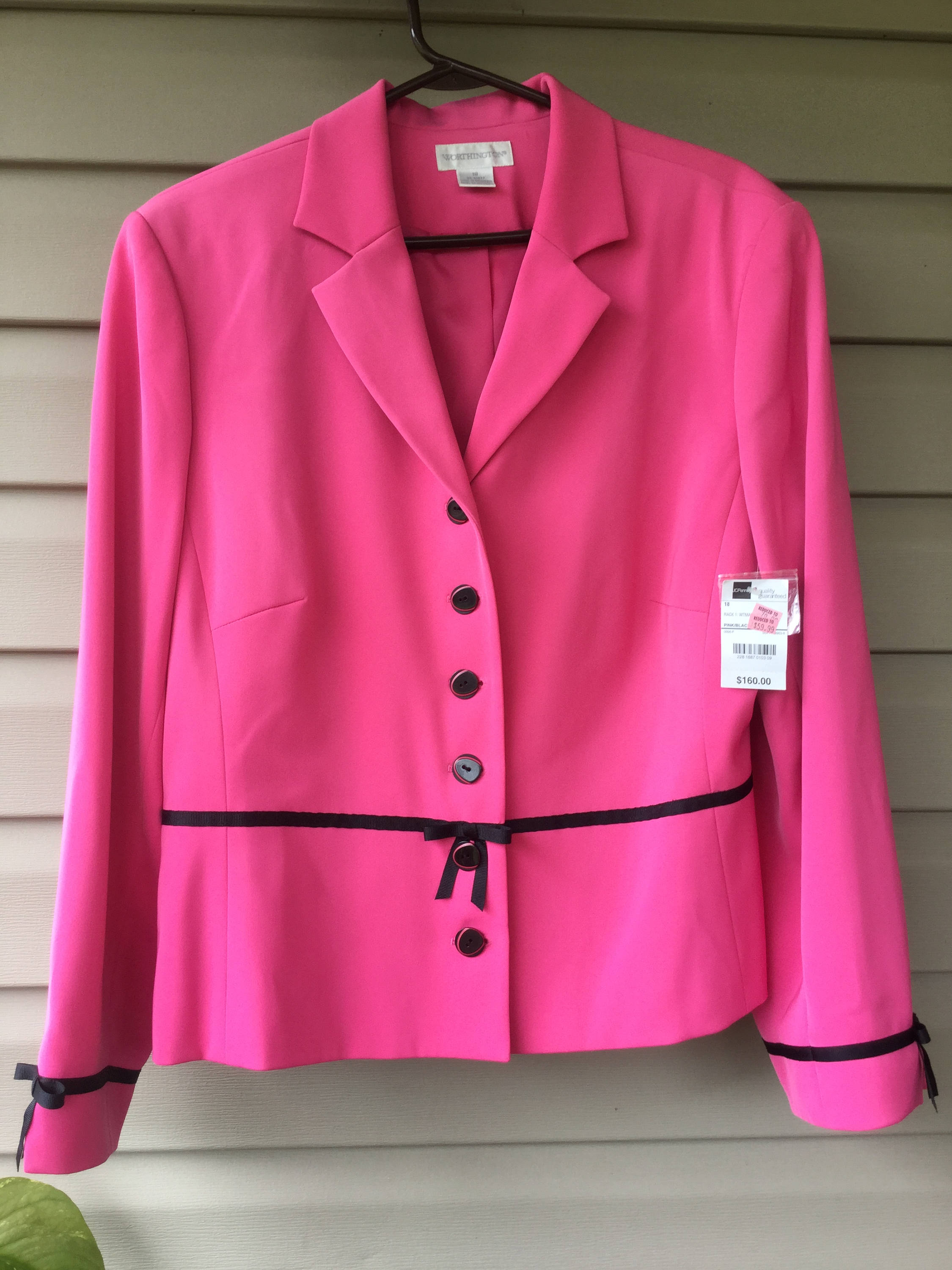 black blazer size 18