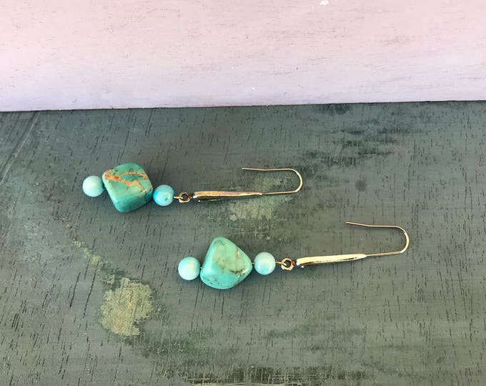 Turquoise Silver Earrings