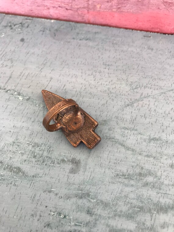 Size 4 Aqua Agate Copper Arrowhead Native America… - image 8