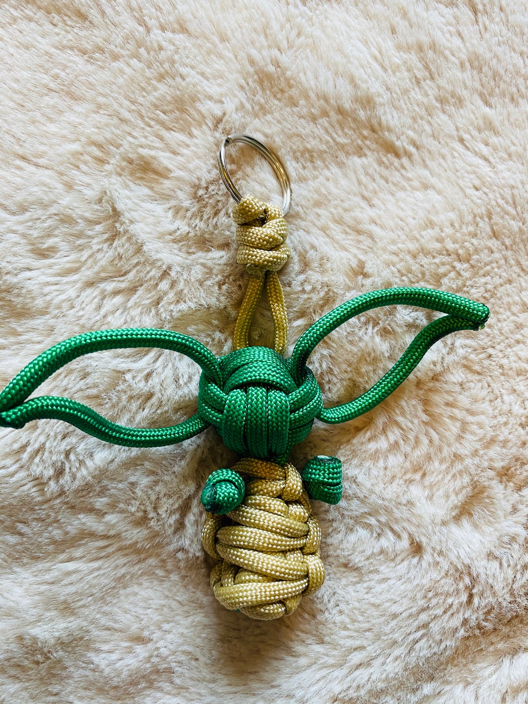 Baby Yoda Paracord Keychain Etsy