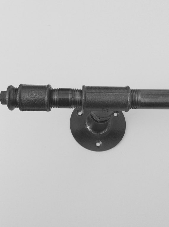 Steel Curtain Pole Any Size Steampunk Industrial Etsy
