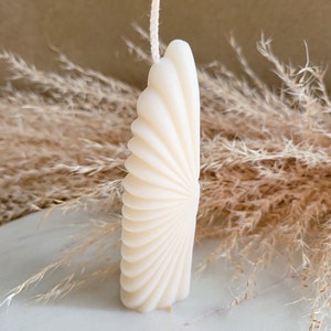FAN...shell shape soy candle modern home decor candle figure shaped trendy candles decorative aesthetic candle scupltural soy wax candle