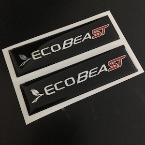 Kupolformade Ford Ecobeast ST Focus Fiesta emblemöverlägg för Weathertech golvmattor!