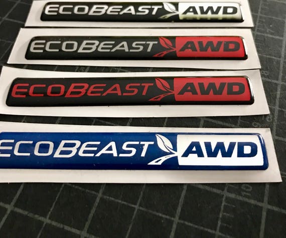 3 Gel-coated 5.0L COYOTE Emblems Badges Ford F-150 4.75in 