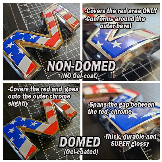 Fits 2007-2024 GMC SIERRA only!! Pre-cut (domed) 3M emblem overlay: Texas Flag