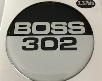 Gel Coated (Domed) BOSS 302 Ford Mustang emblem overlay