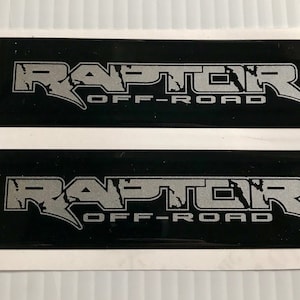Gel Coated (Domed) emblem overlays for Weathertech floor mats: Raptor