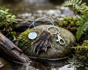 Mummified River Otter Paw Keychain