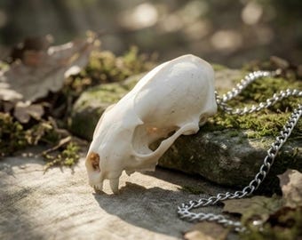 Mink Skull Necklace