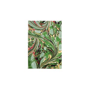 Pocket Marbled Journal - Green Swirl