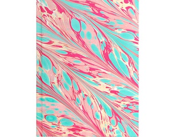 A5 Marbled Journal - Pastels Feather