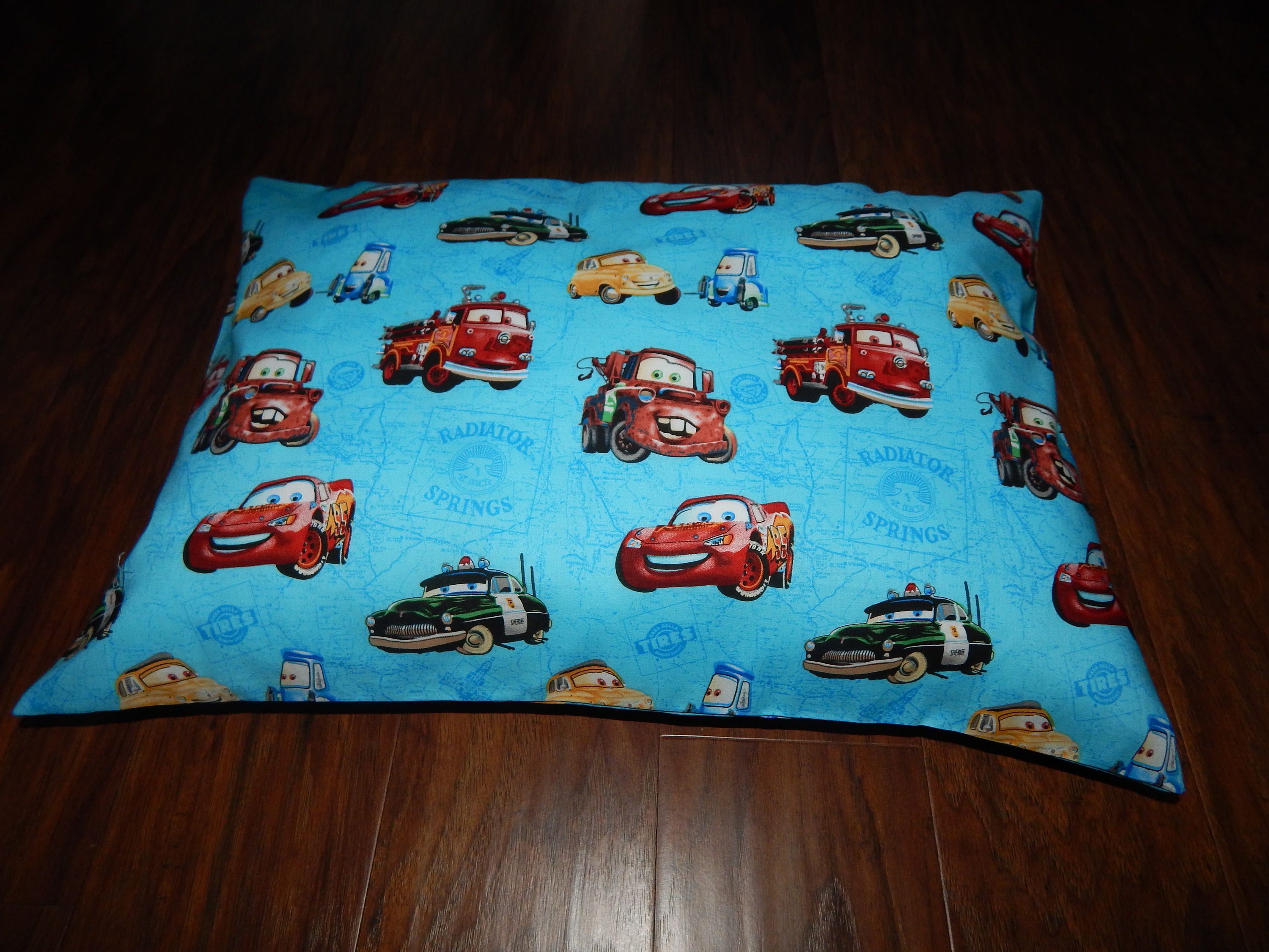 Blue Cotton Pillow Case/ Newborn Pillow Case/ Toddler Pillow Case