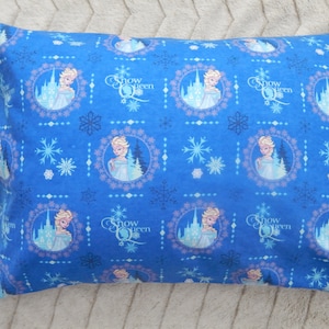 Frozen Flannel Pillow Case/ Snow Queen Newborn Pillow Case/ Toddler Pillow Case/ Children Pillow Case/ Kids Pillow Case/Girl's Pillow Case/