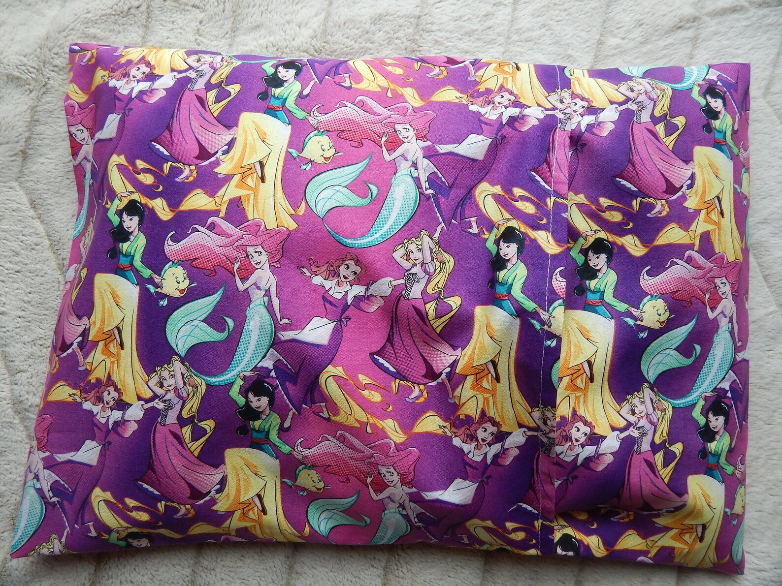 Disney Princess Colorful Pillow Case/ Newborn Pillow Case/ Etsy
