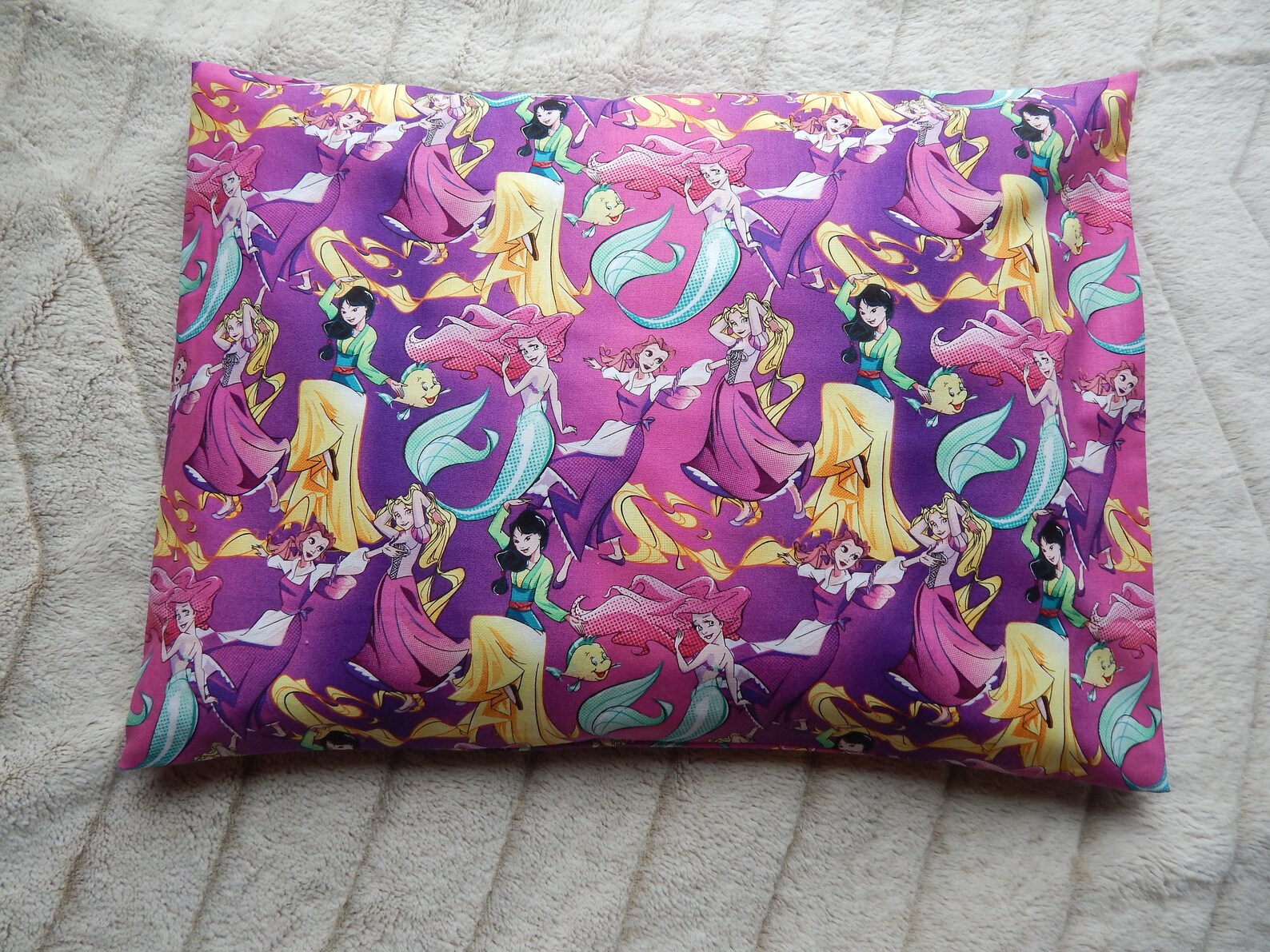 Disney Princess Colorful Pillow Case/ Newborn Pillow Case/ Etsy