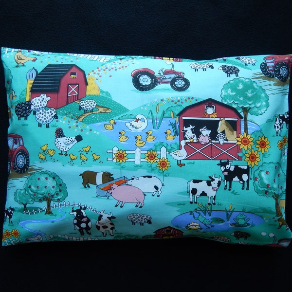 Animal Farm cotton Pillow Case/ Newborn Pillow Case/ Toddler Pillow Case/ Children Pillow Case/ Kids Pillow Case/Boy's/Girl's Pillow Case