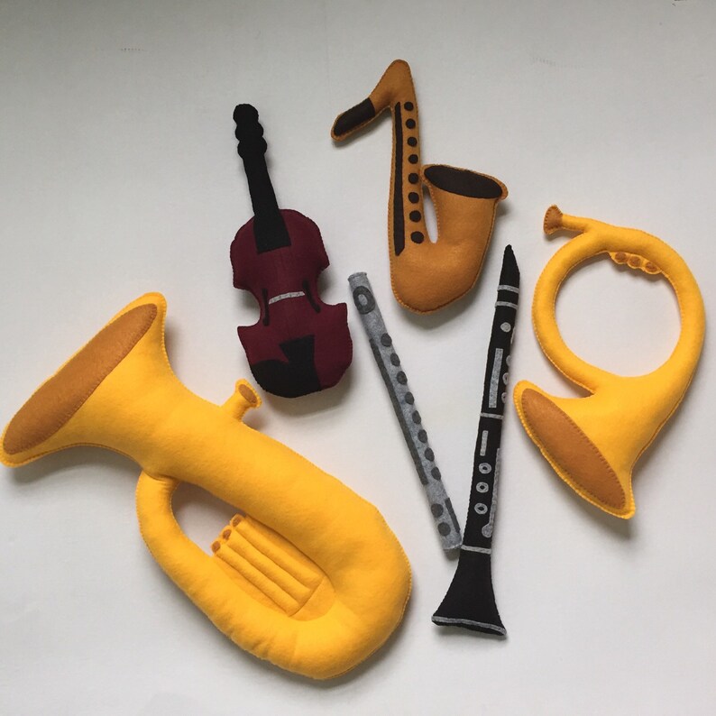 Toy Tuba Baby Tuba Tuba Plush Tuba Stuffed Tuba Felt Etsy