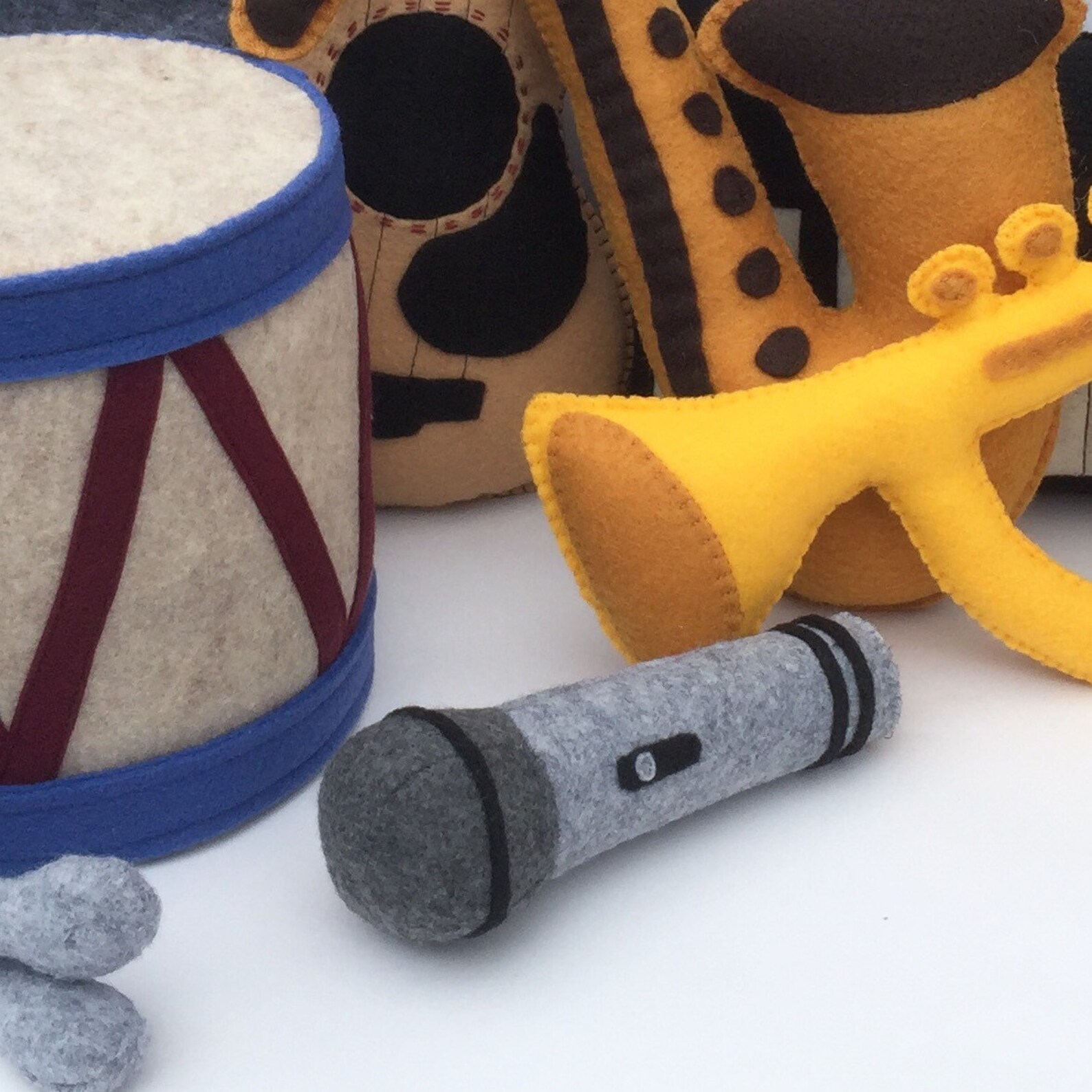 Microphone Plush Microphone Baby Gift Pretend Play Felt Etsy