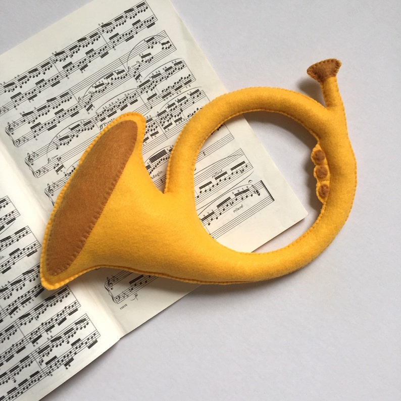 Toy French Horn Baby French Horn French Horn Plush French Etsy
