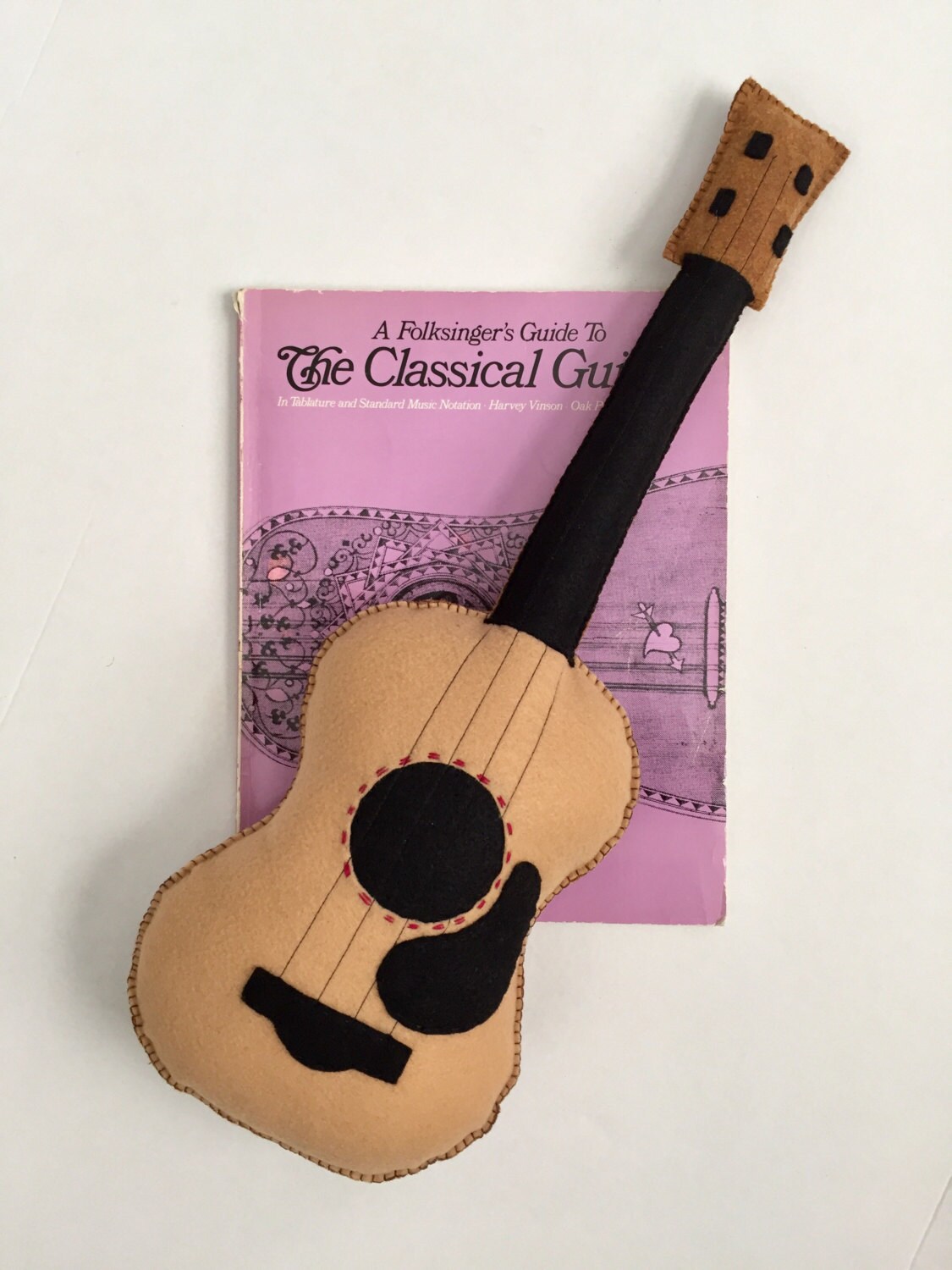 Toy Guitar Plush Guitar Felt Guitar Pretend Play Stuffed Etsy