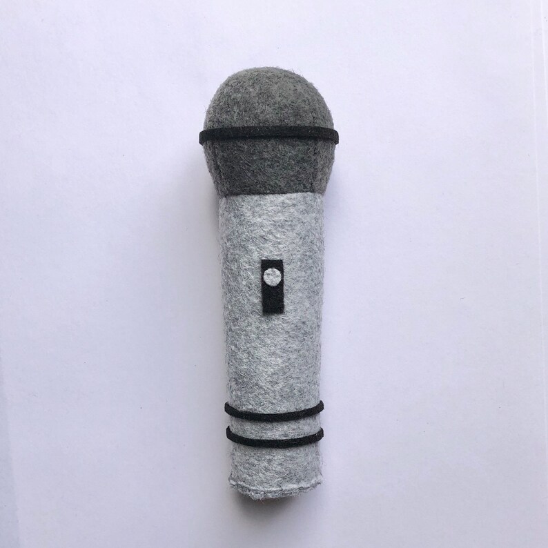 Microphone Plush Microphone Baby Gift Pretend Play Felt Etsy