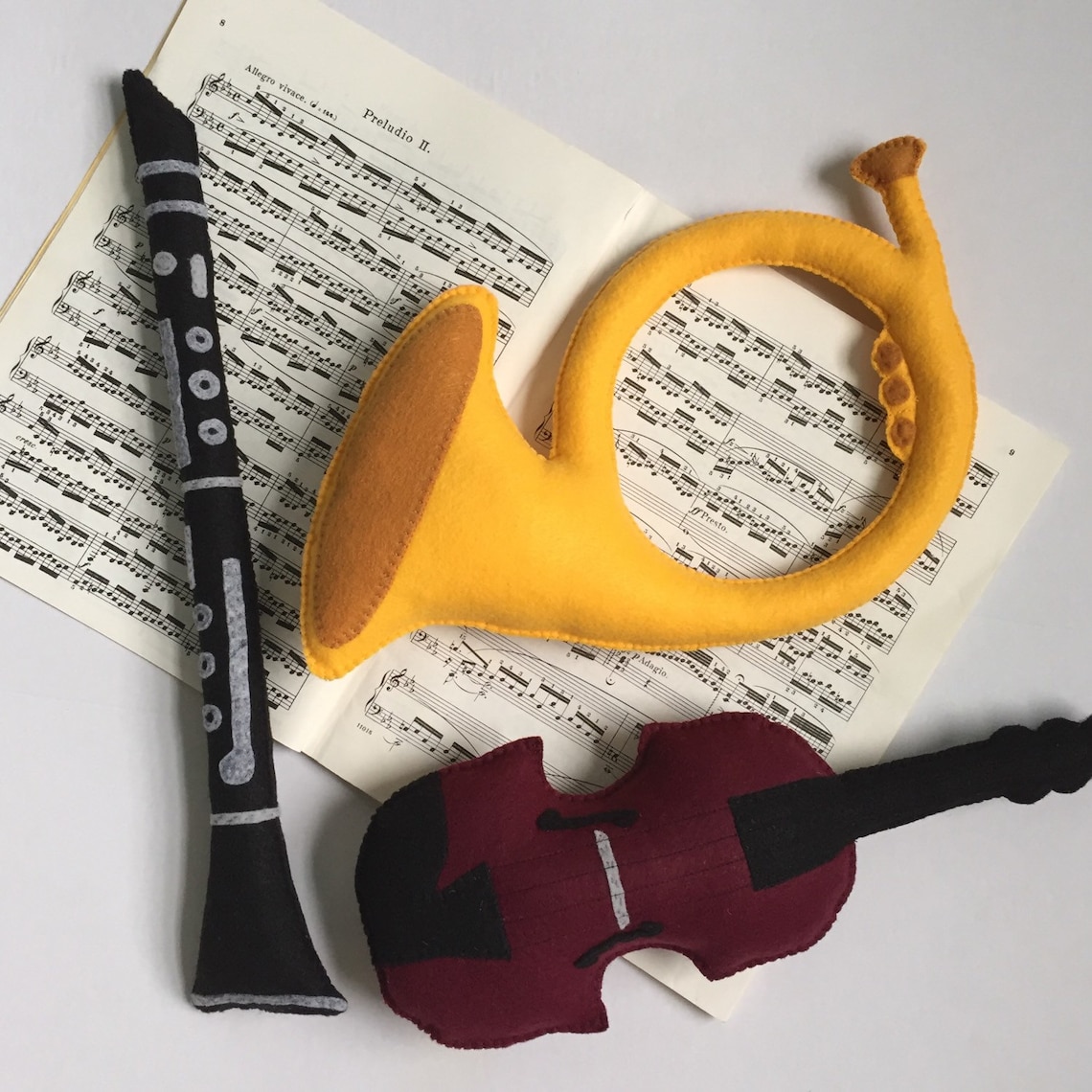 Toy French Horn Baby French Horn French Horn Plush French Etsy