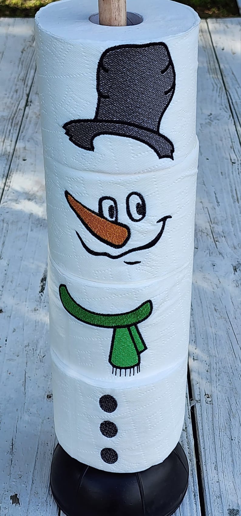 Toilet Plunger Snowman, Embroidery Snowman, Christmas Snowman Etsy