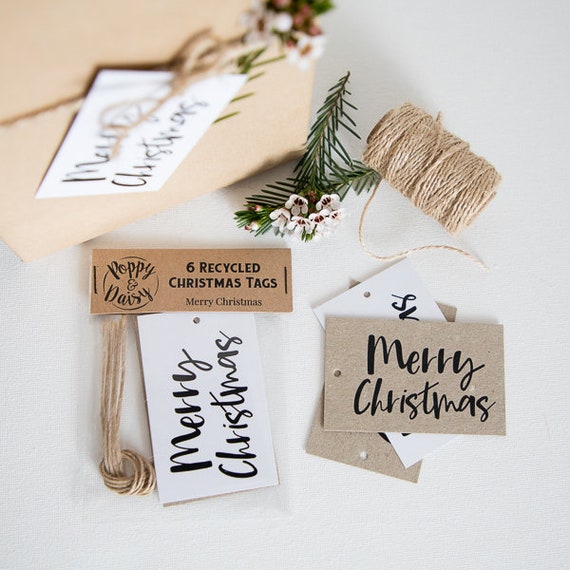Merry Christmas Swing Tag Pack 6