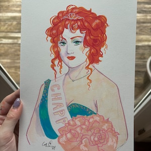 Midwest Princess - Original Acrylic and Alcohol Marker Piece, One of a Kind Art, OOAK Wall Decor for Music Fans