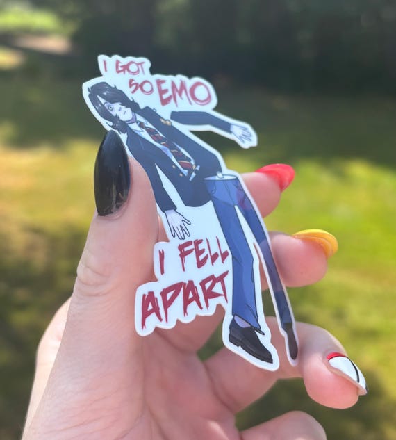 I Got so Emo I Fell Apart - Punk Music Inspired Vinyl Sticker