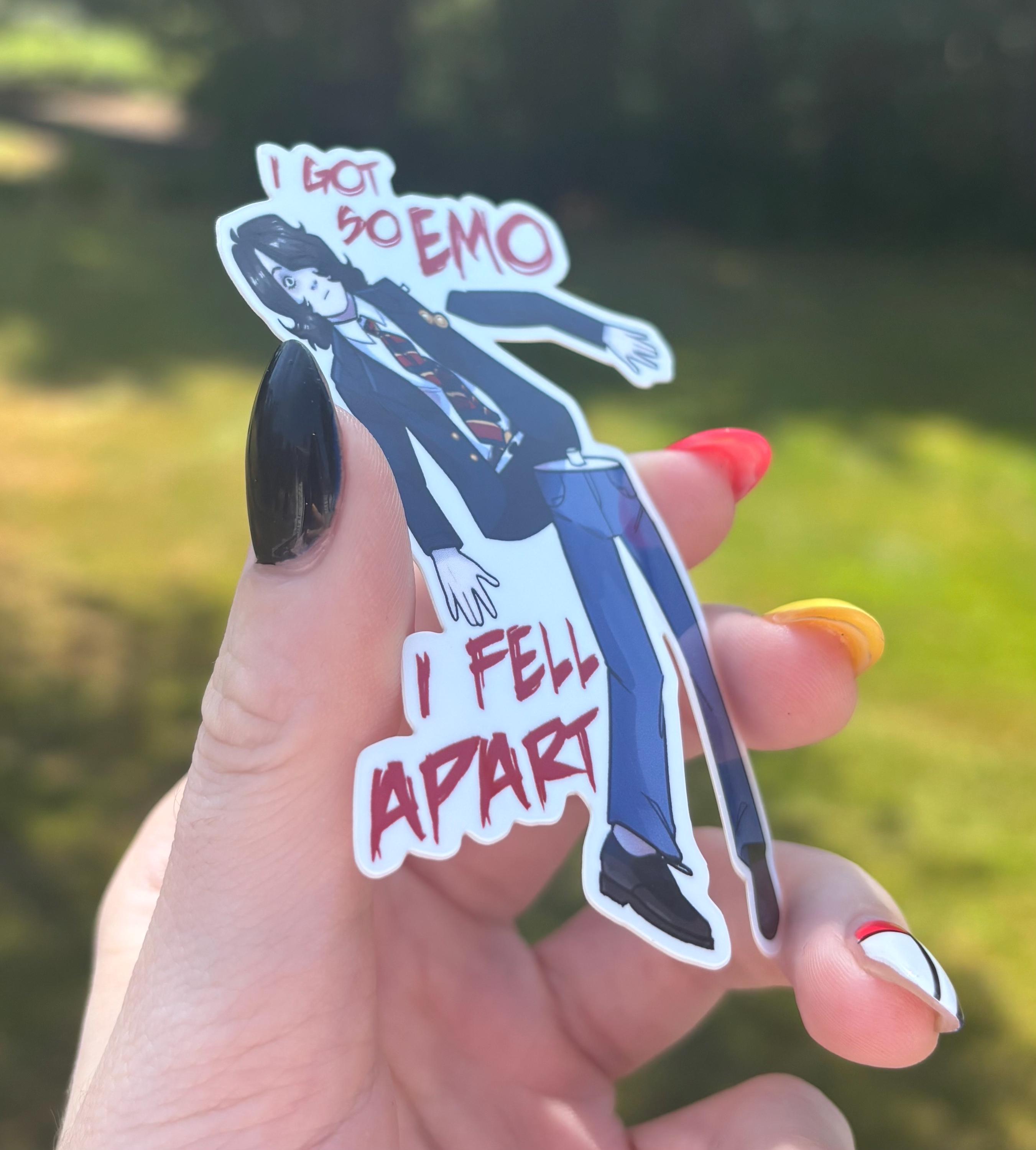 I Got so Emo I Fell Apart - Punk Music Inspired Vinyl Sticker