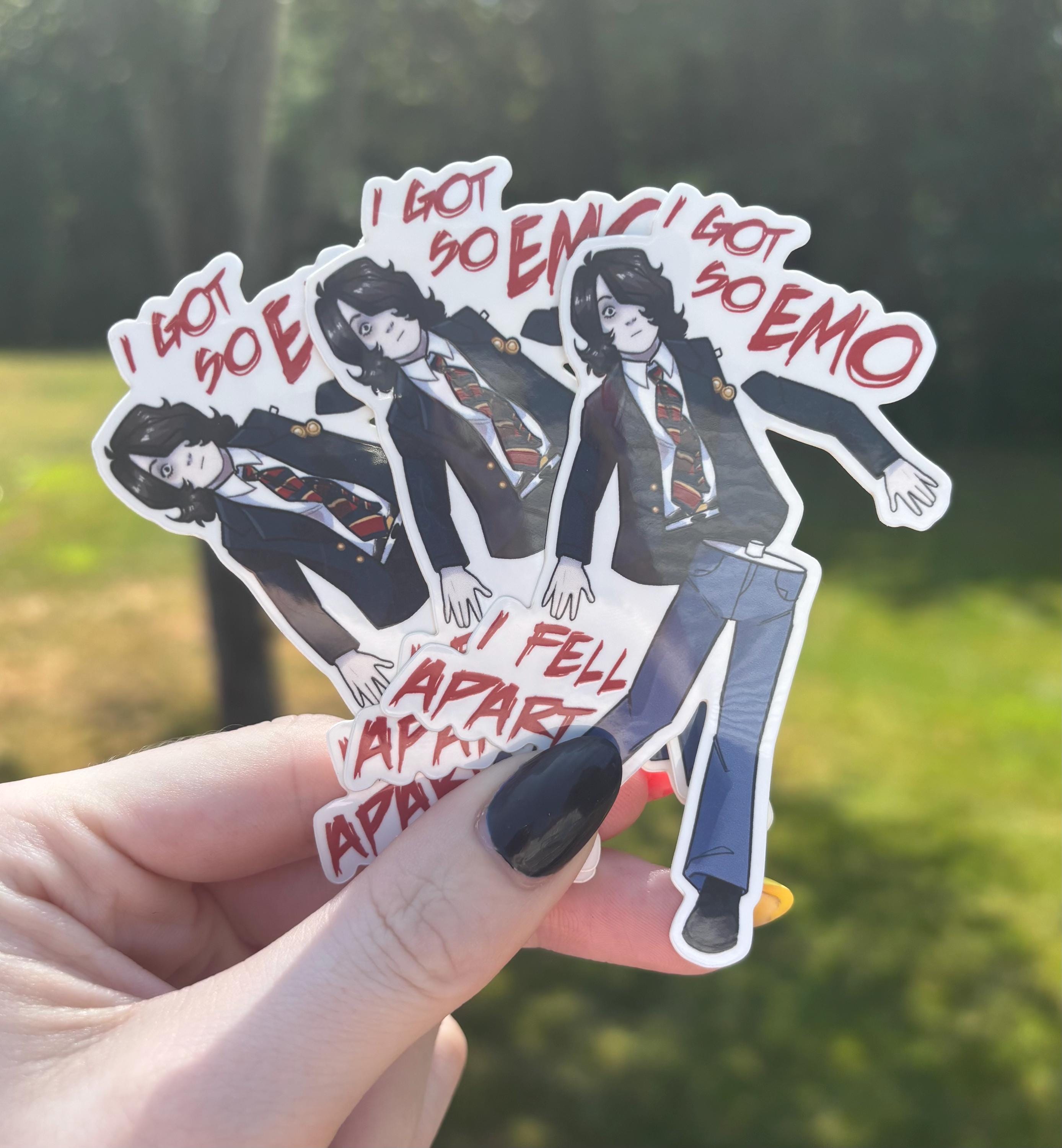 I Got so Emo I Fell Apart - Punk Music Inspired Vinyl Sticker