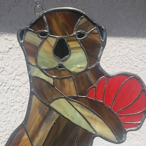 Stained Glass California Sea Otter
