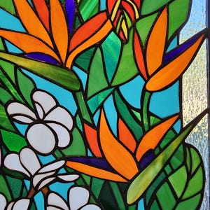 Hawainn Pattern Window Hawaiian Flower Window Panel - Etsy