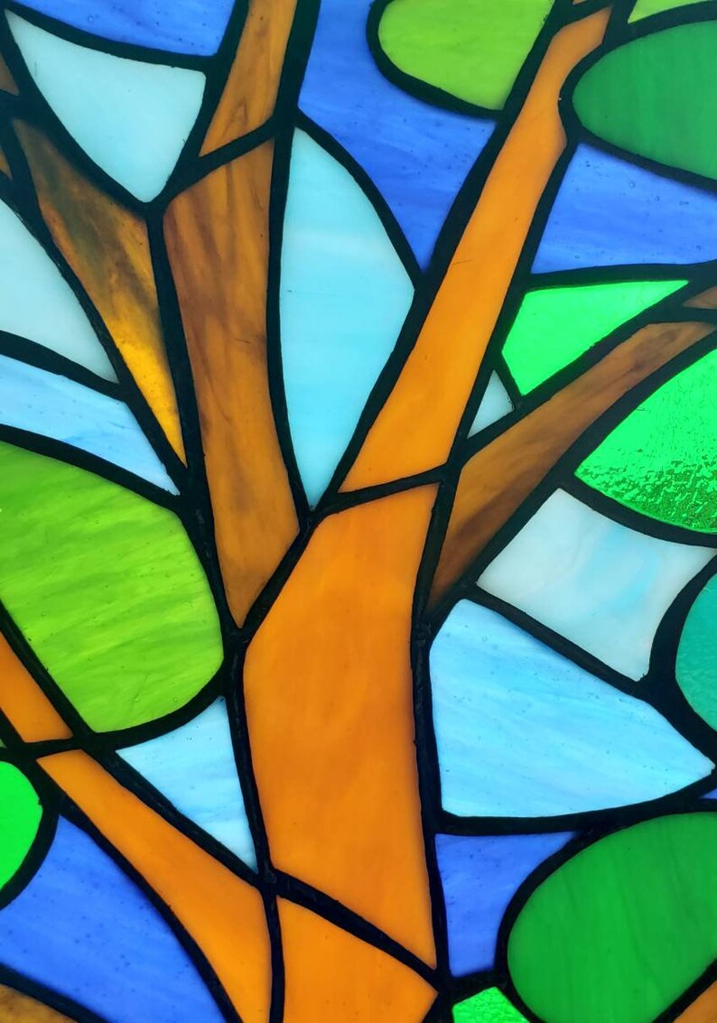 Stained Glass California Cypress Etsy