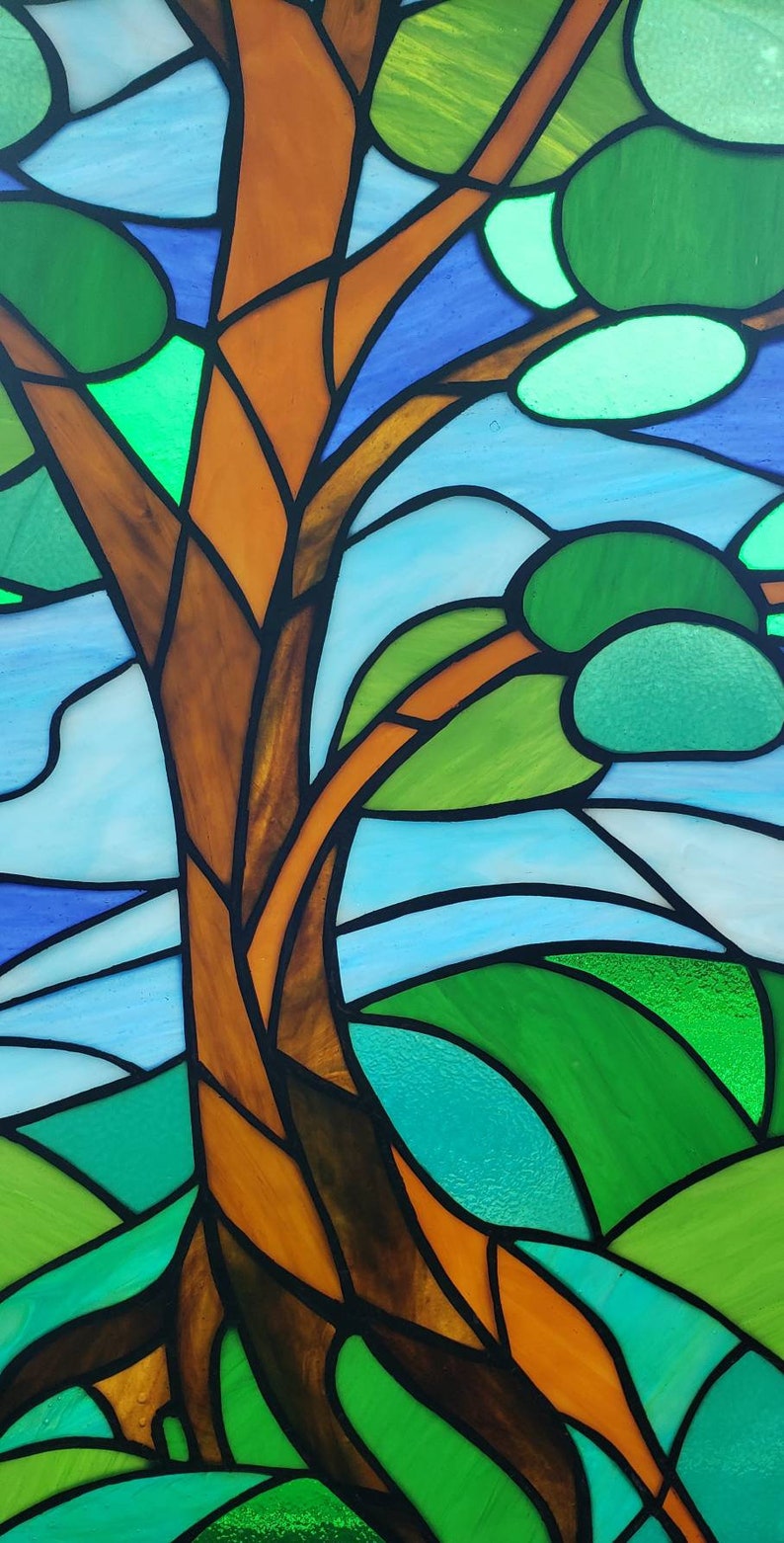 Stained Glass California Cypress Etsy
