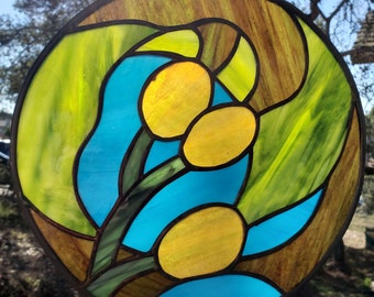Stained Glass Circle of Kelp