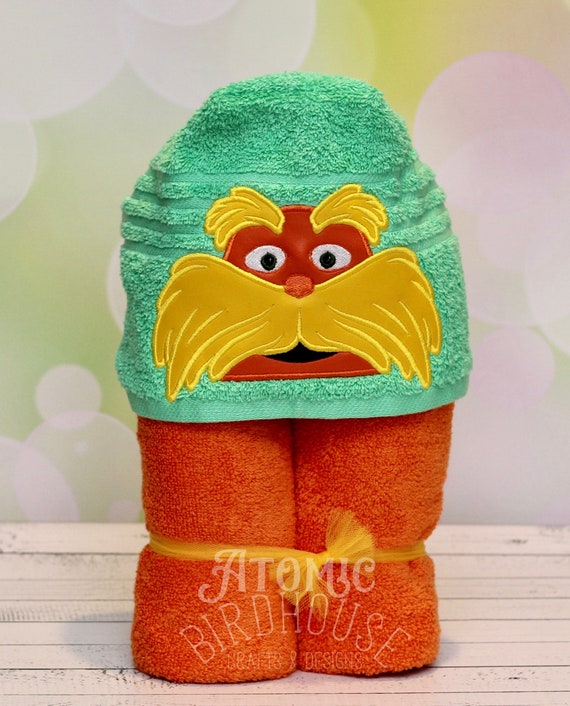 character hooded bath towels