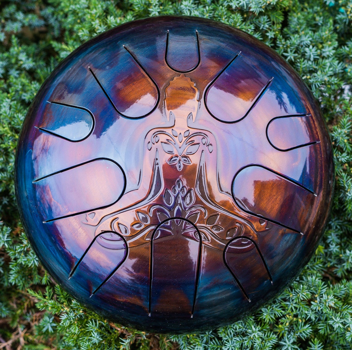 12 steel tongue drum Buddha Tank drum Etsy