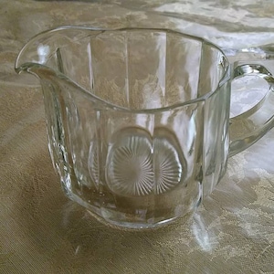 Vintage Crystal Glass Creamer