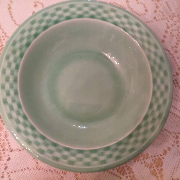 W. S. George Green Vintage Bowl