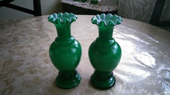 Green Vase Made In Italy Etsy